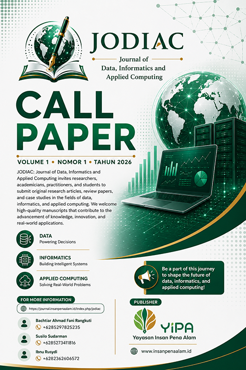 Call for Paper JODIAC Cover
